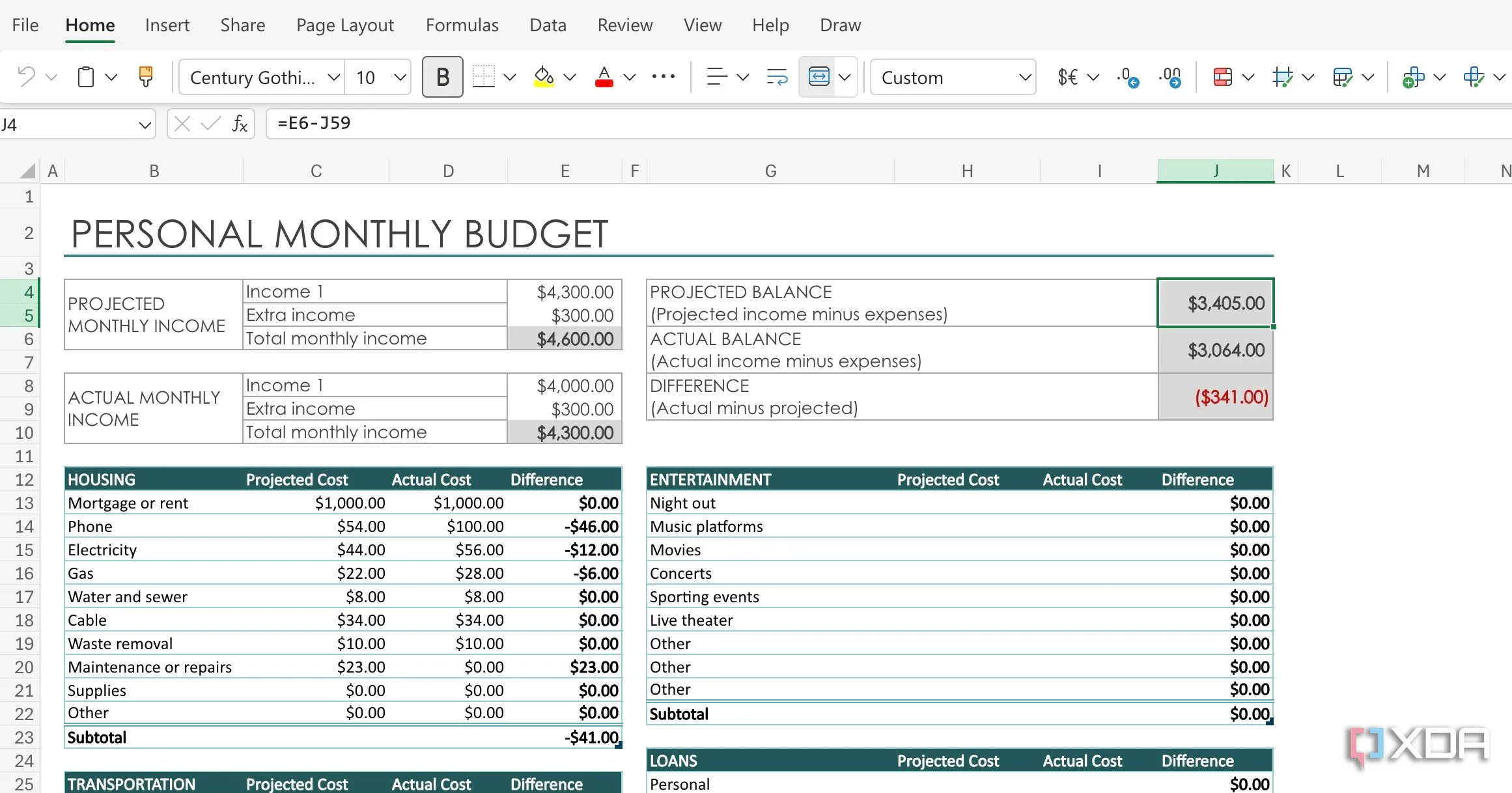 Tận dụng các công thức Excel mạnh mẽ để tự động hóa tính toán tài chính