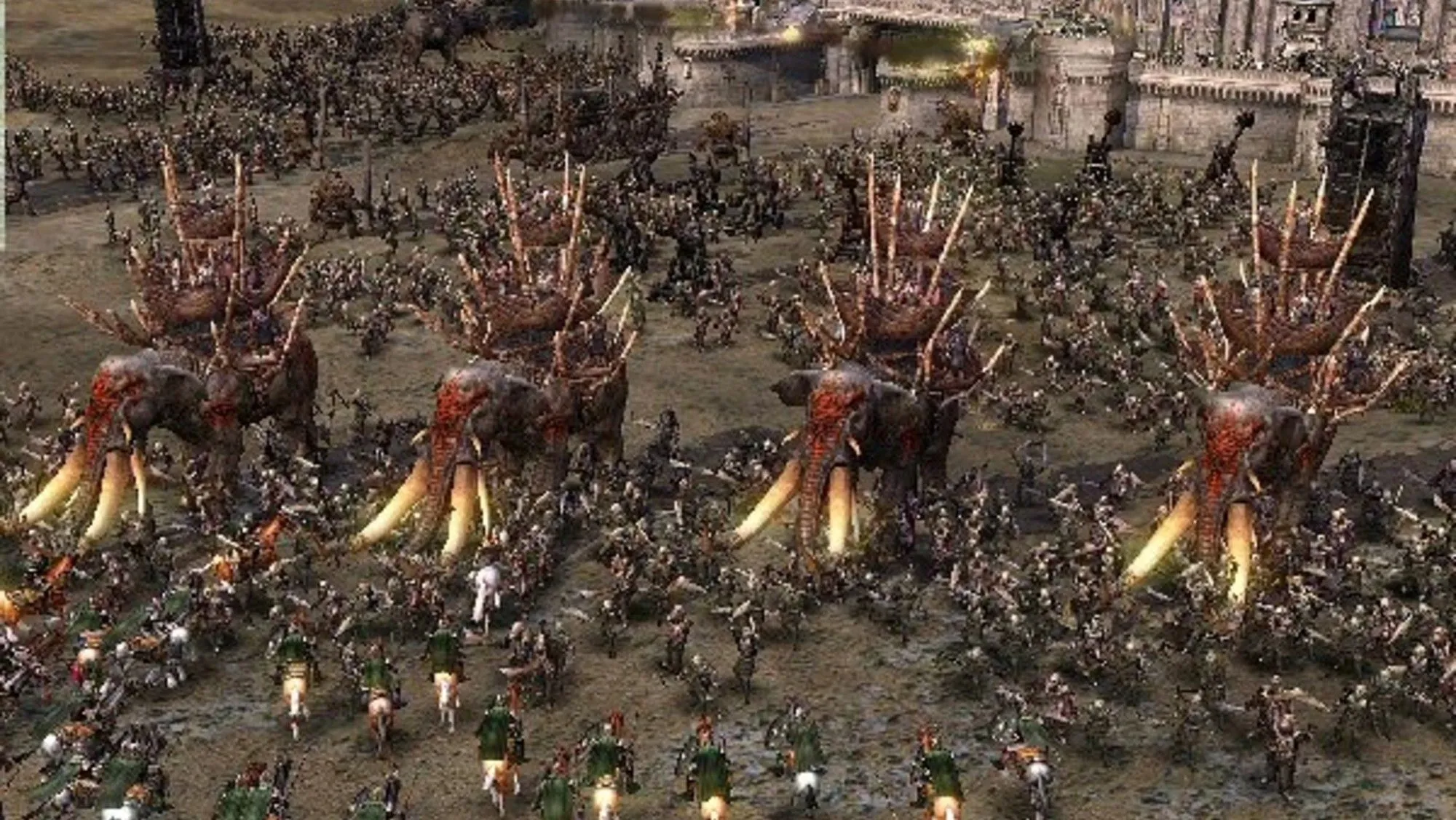 Thành phố Minas Tirith trong game The Lord of the Rings Battle for Middle Earth, biểu tượng của sự kiên cường