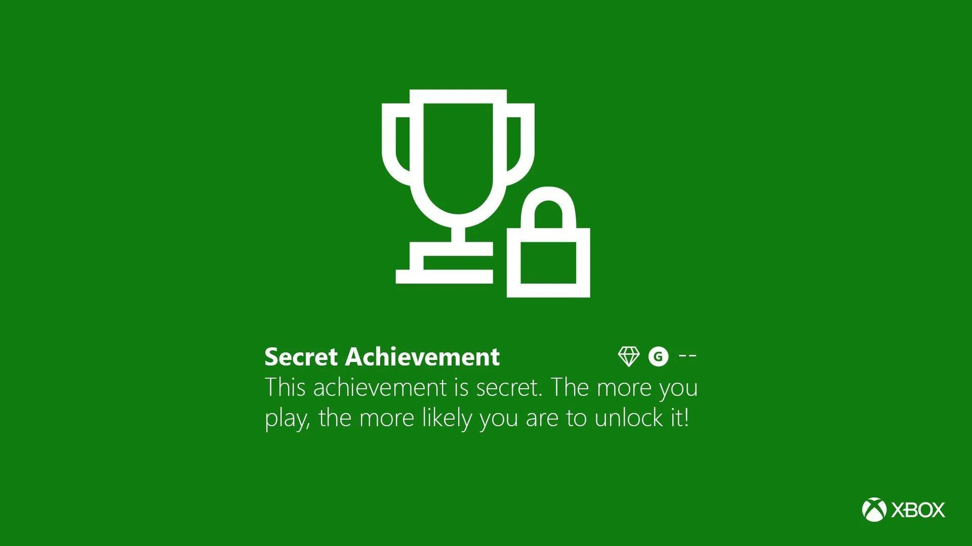 Thành tựu bí mật (Secret Achievement) hiển thị trên giao diện Xbox, gợi ý về việc cần cải tiến hệ thống thành tựu trong console Xbox tương lai