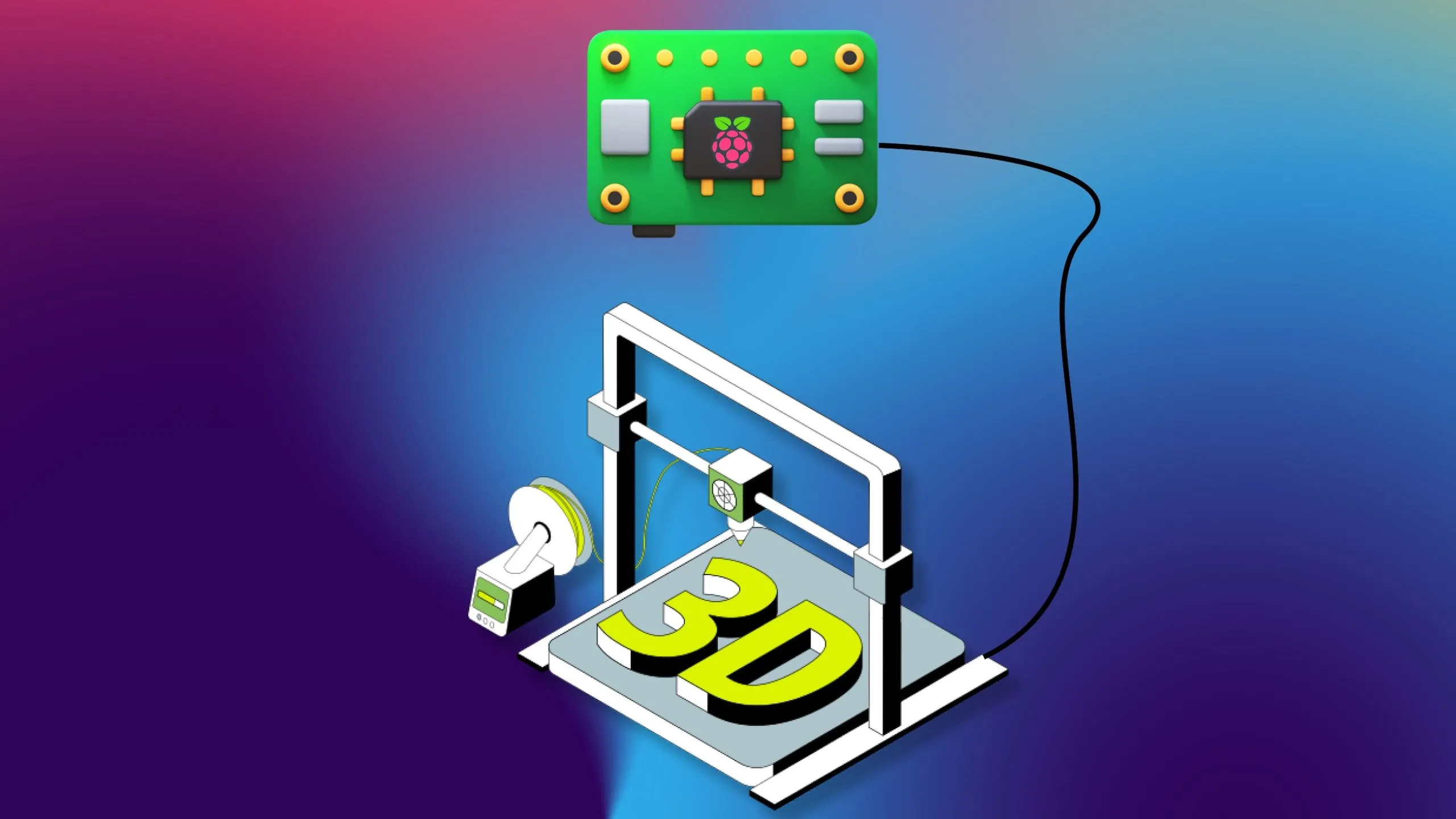 Tích hợp Raspberry Pi với máy in 3D để tăng cường khả năng giám sát và điều khiển, một ứng dụng AI tiềm năng