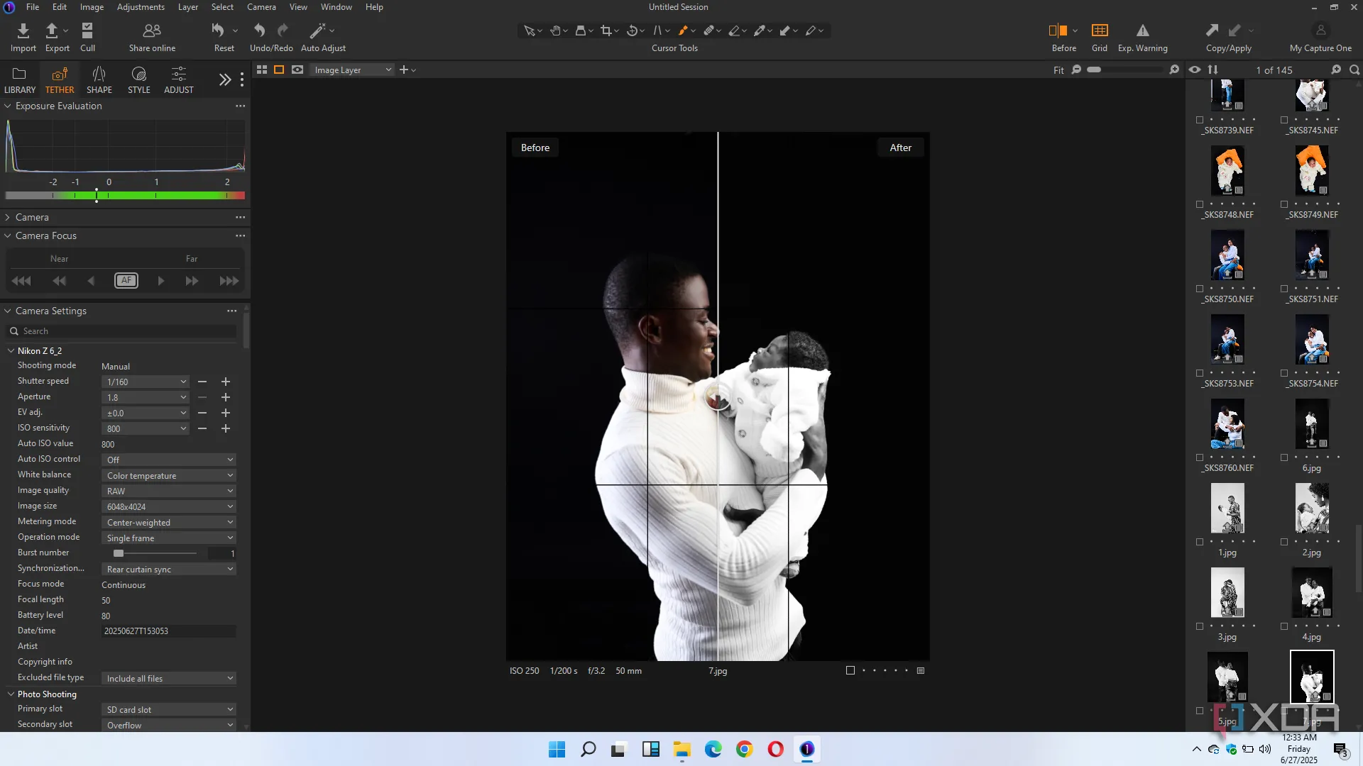 Tính năng tethering ấn tượng của Capture One giúp kiểm soát máy ảnh từ máy tính