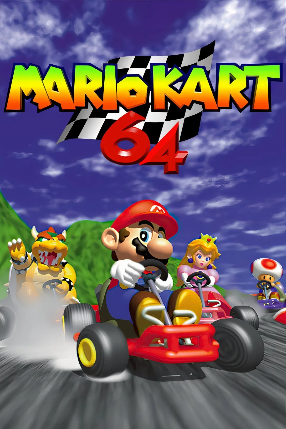 Tóm tắt thông tin về Mario Kart 64 bao gồm thể loại, hệ máy và ngày phát hành