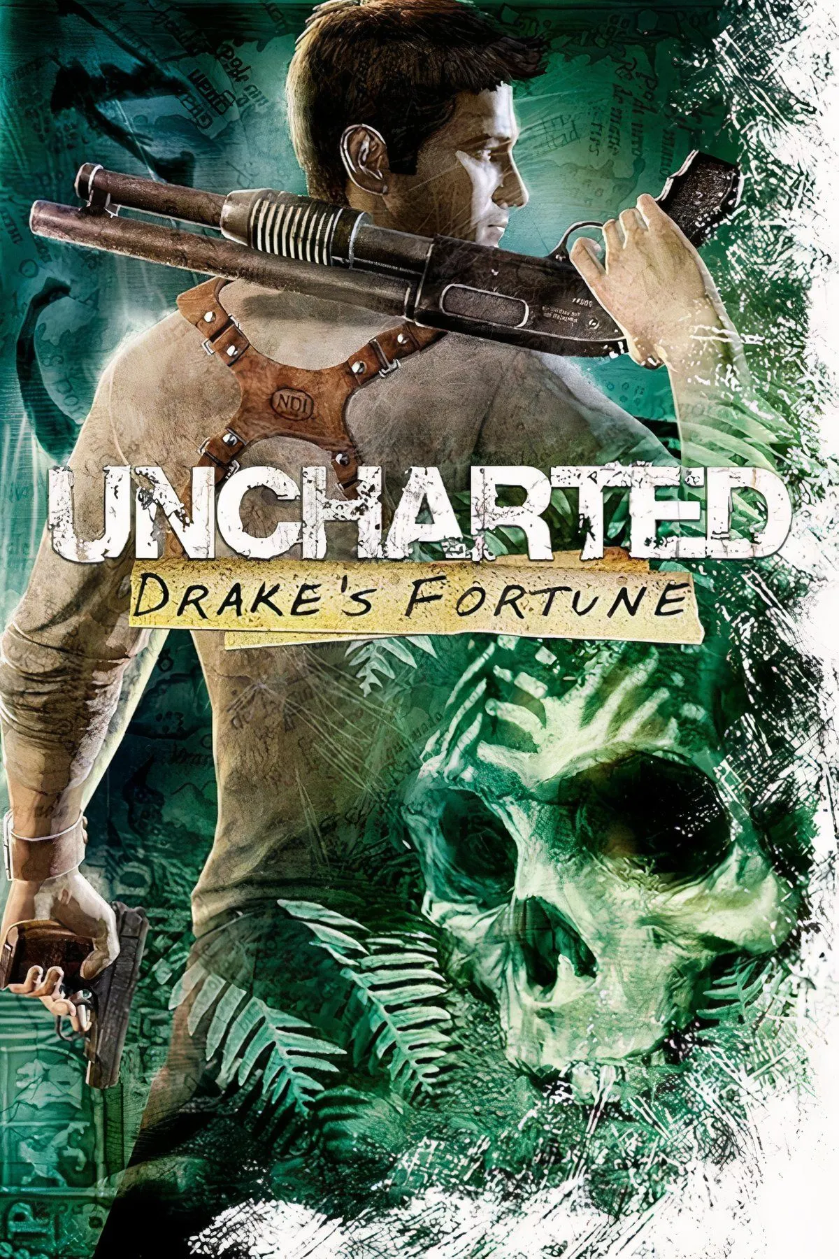 Tổng hợp các cảnh quay hành động, khám phá và giải đố trong game Uncharted Drake's Fortune, minh họa lối chơi điện ảnh