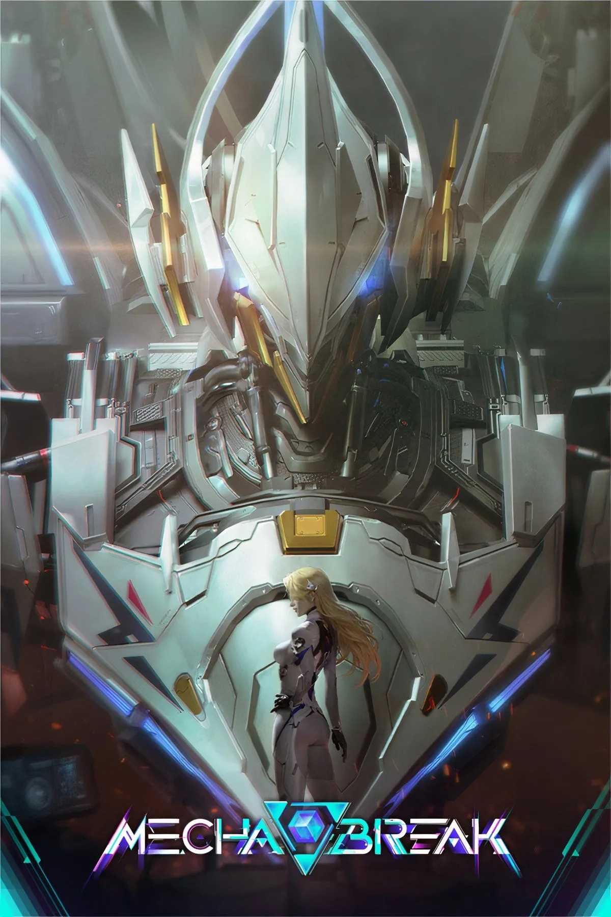Tổng hợp các cảnh quay hành động từ Mecha BREAK, thể hiện các robot chiến đấu khổng lồ trong môi trường đô thị tương lai