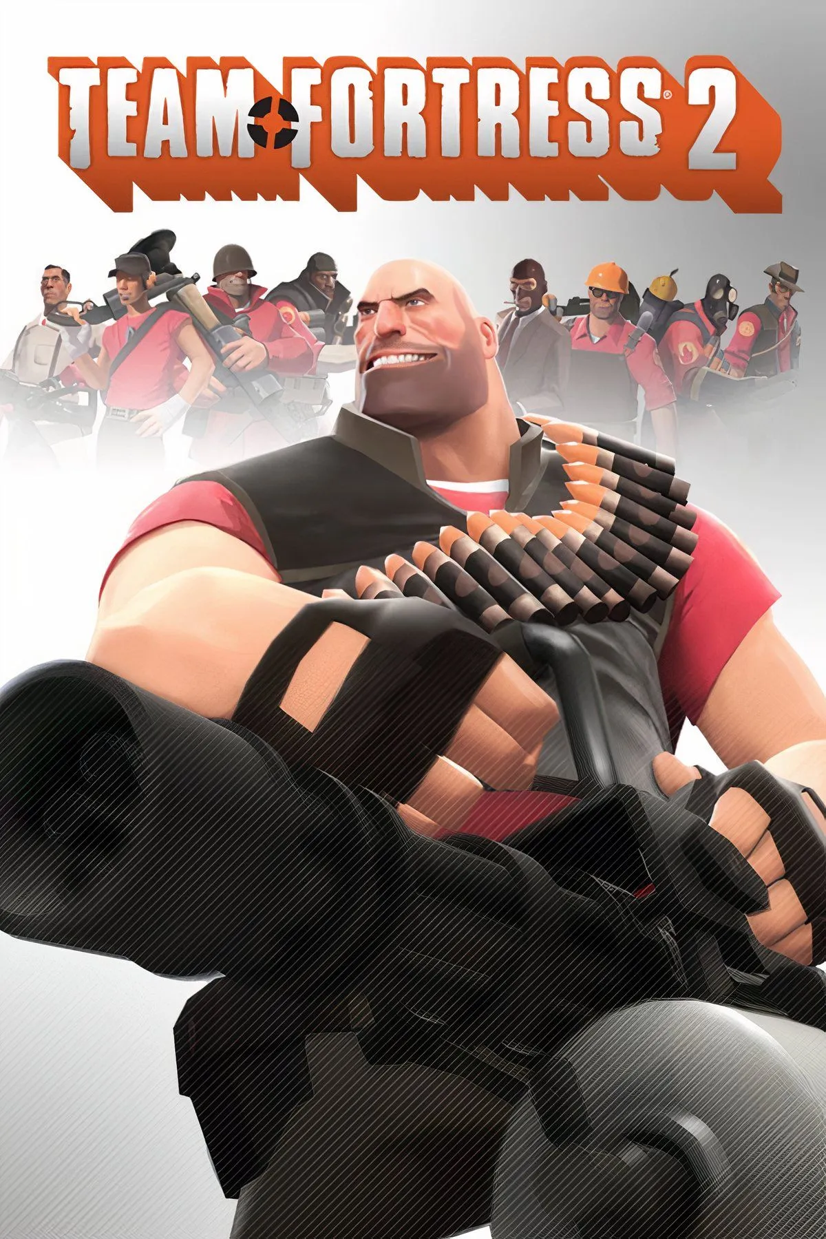 Tổng hợp các lớp nhân vật và môi trường chiến đấu đầy màu sắc trong Team Fortress 2, thể hiện lối chơi đồng đội