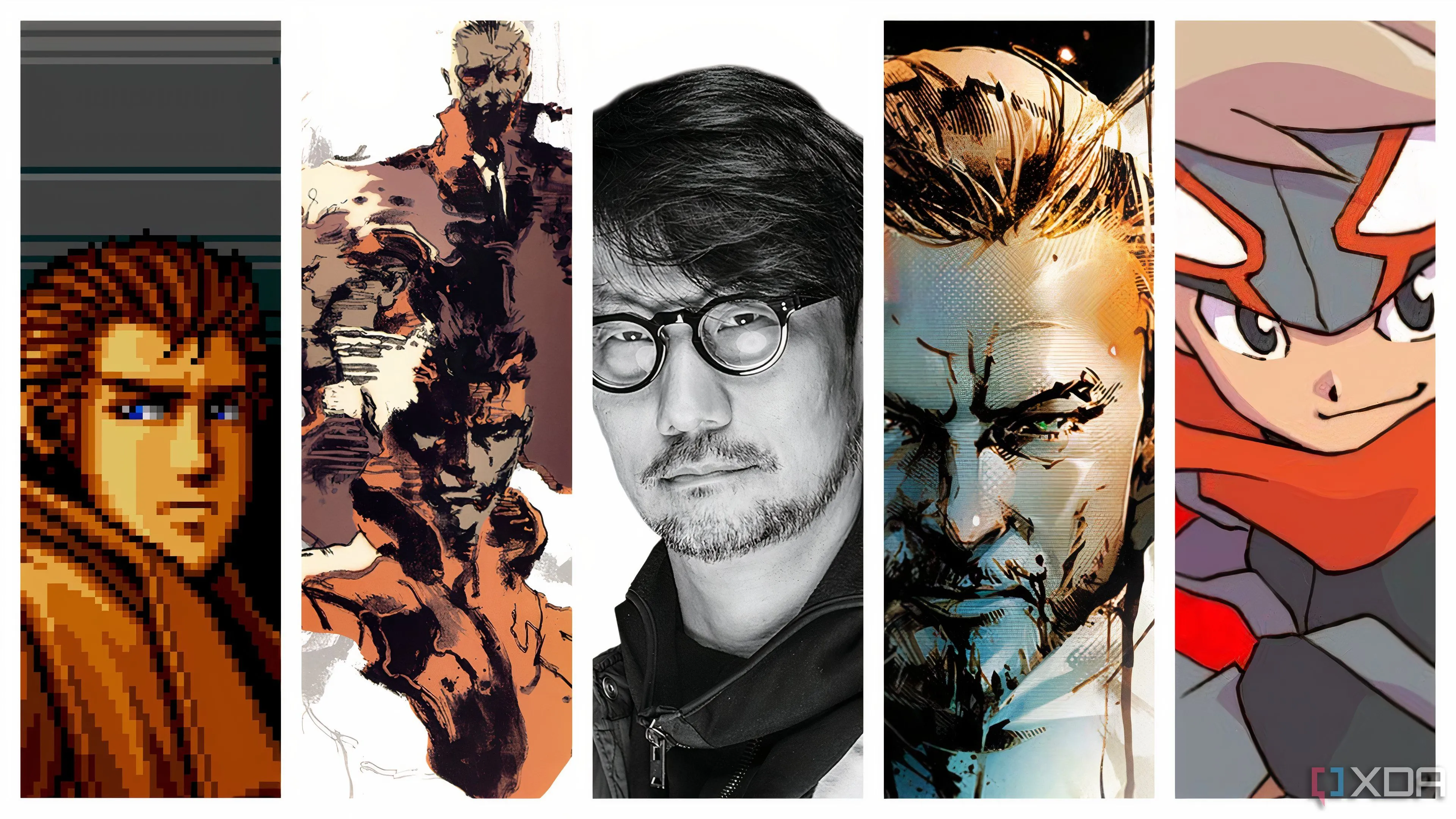 Tổng hợp hình ảnh Hideo Kojima và các tác phẩm Snatcher, Metal Gear Solid, Death Stranding, Boktai