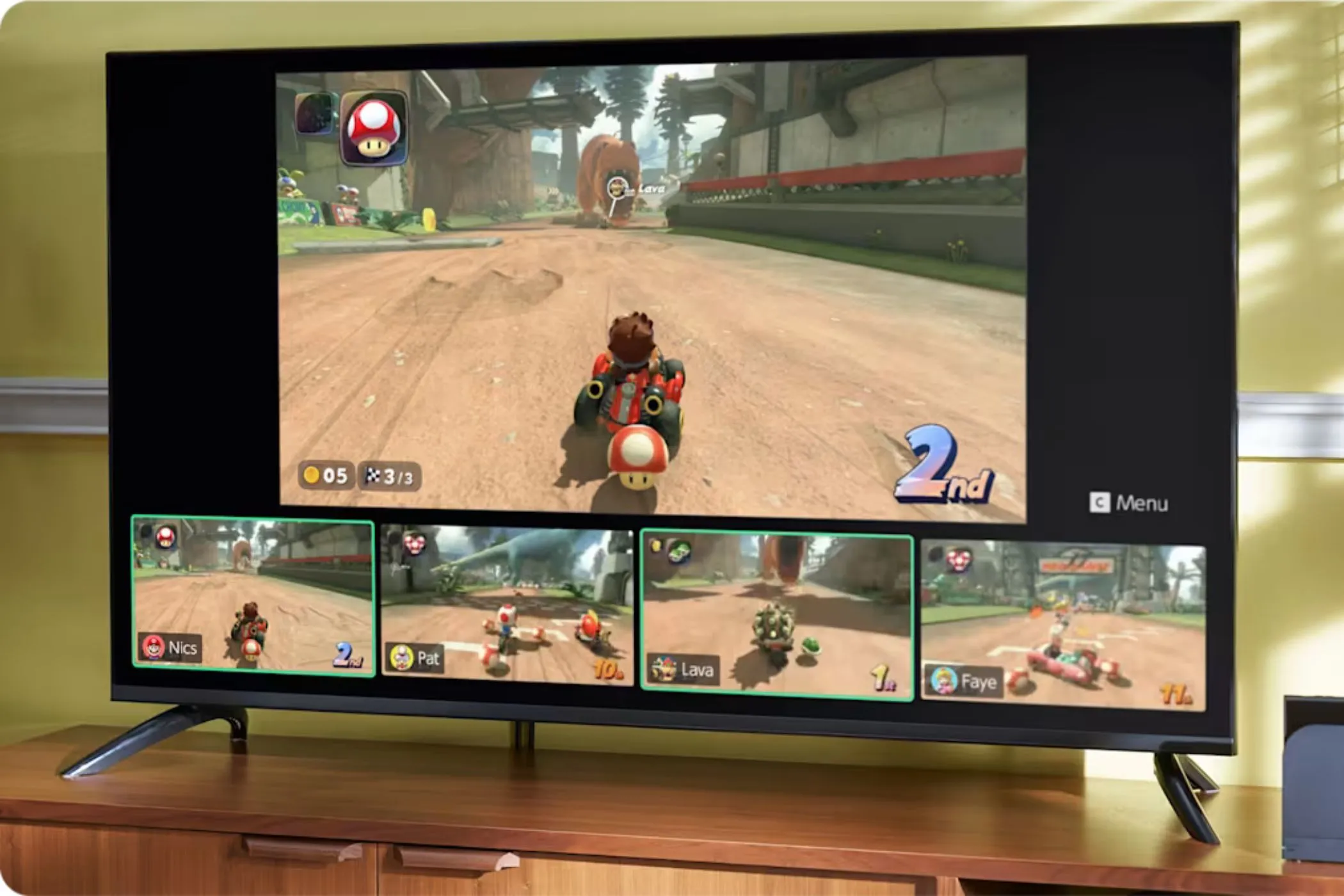 Trải nghiệm chơi Mario Kart trên Nintendo Switch 2 với Camera Switch 2