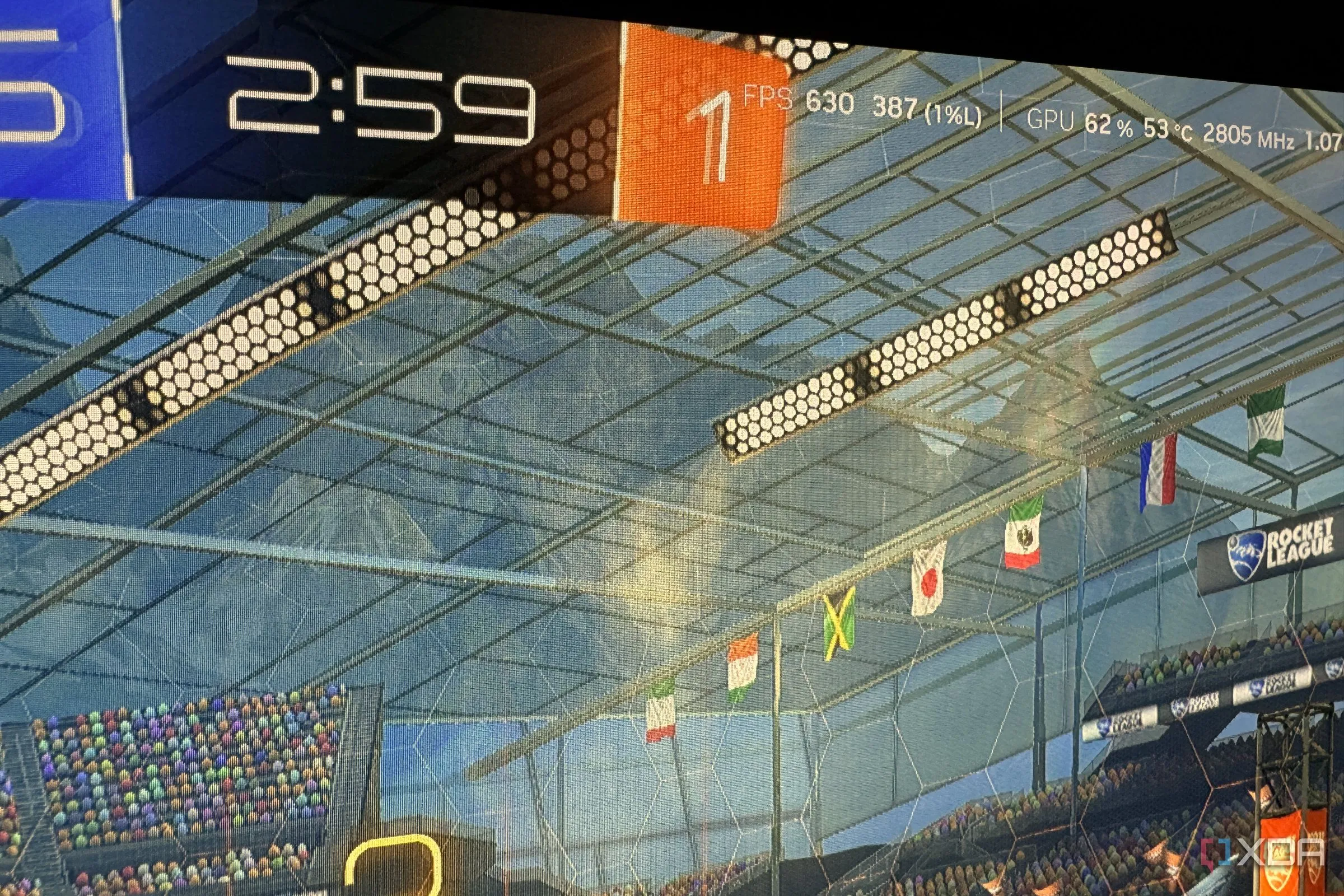 Trải nghiệm chơi Rocket League mượt mà với 630 FPS trên màn hình LG 27GX790A-B 480Hz