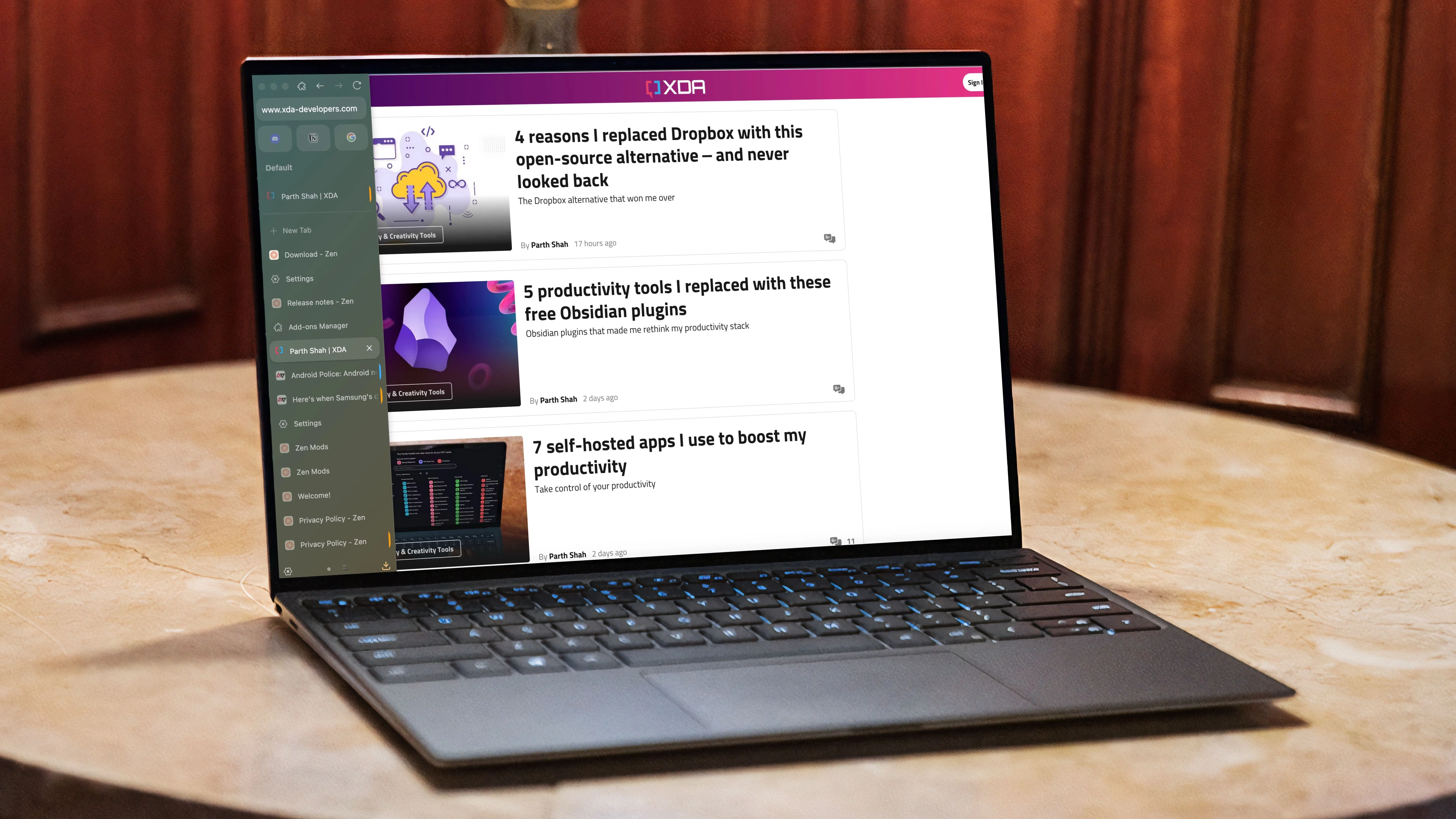 Trải nghiệm duyệt web độc đáo với giao diện tùy biến của Zen Browser, thể hiện sự khác biệt và &quot;zen&quot; trong thiết kế