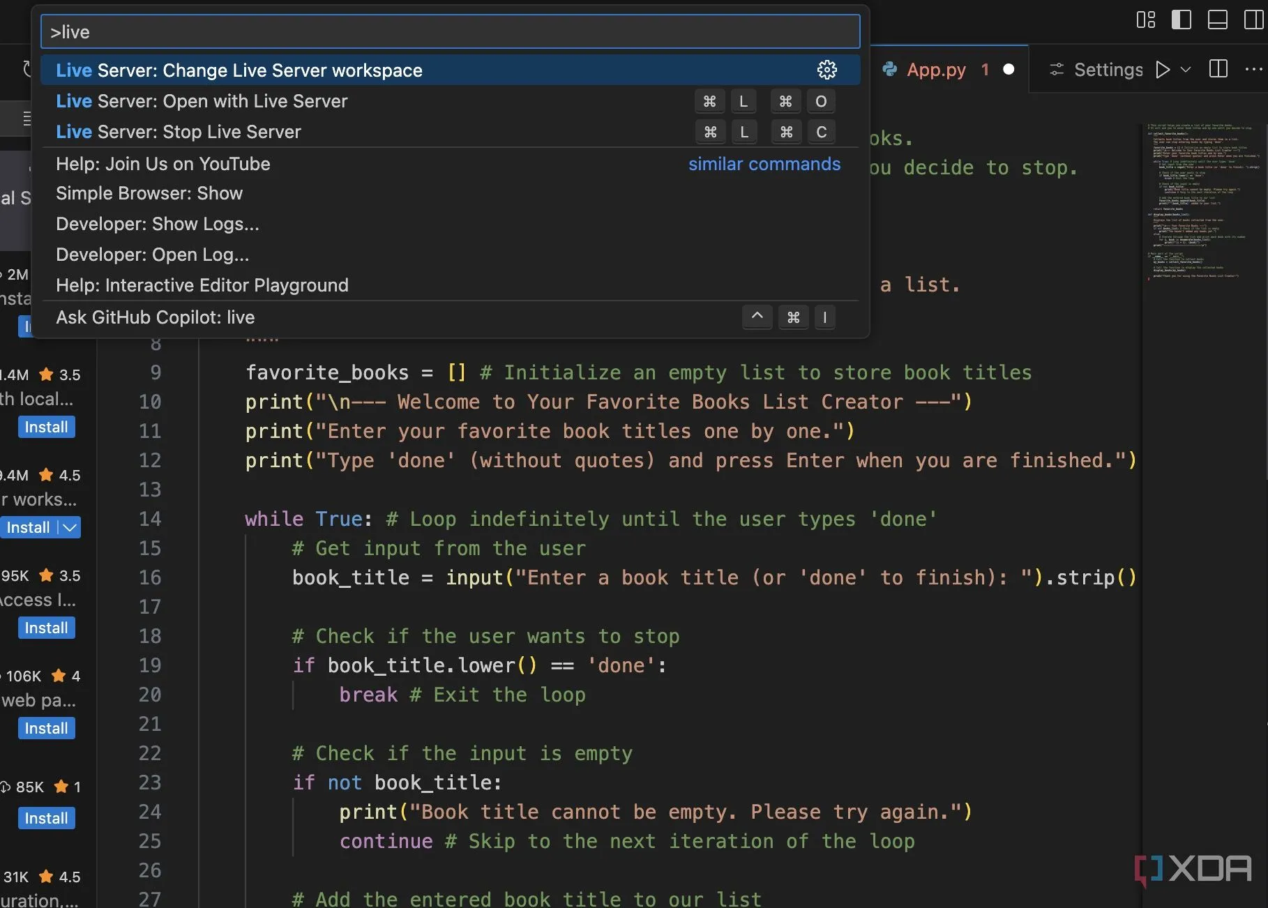 Trình duyệt tự động tải lại khi thay đổi code nhờ tiện ích Live Server trong VS Code