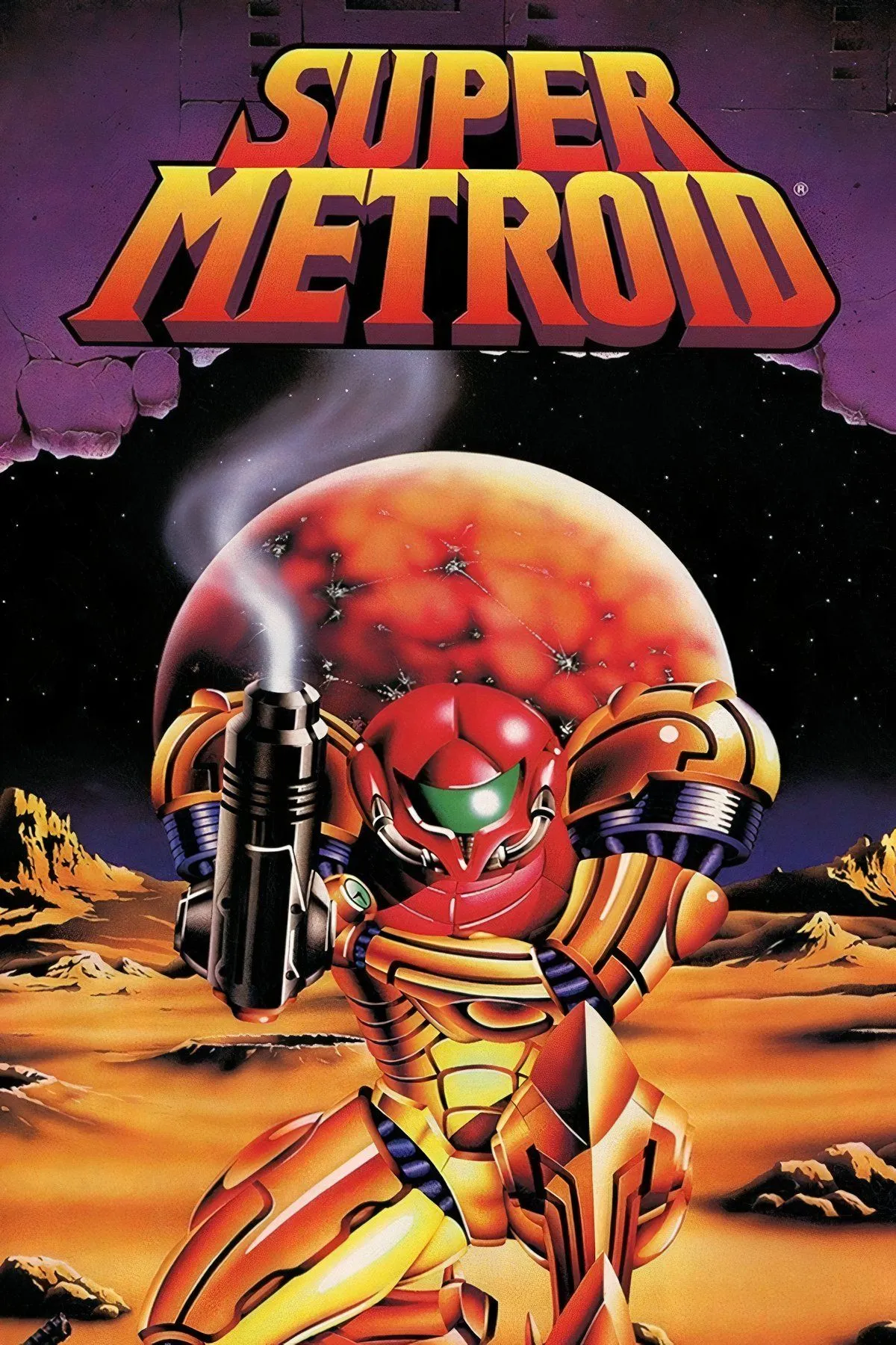 Trùm Ridley đầy hung hãn trong Super Metroid với những đòn tấn công lửa