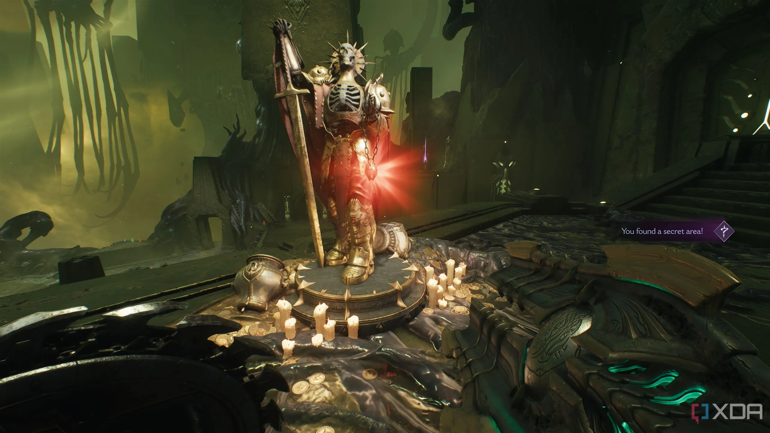 Tượng hồng ngọc đỏ đầu tiên trong chương 15 của Doom The Dark Ages