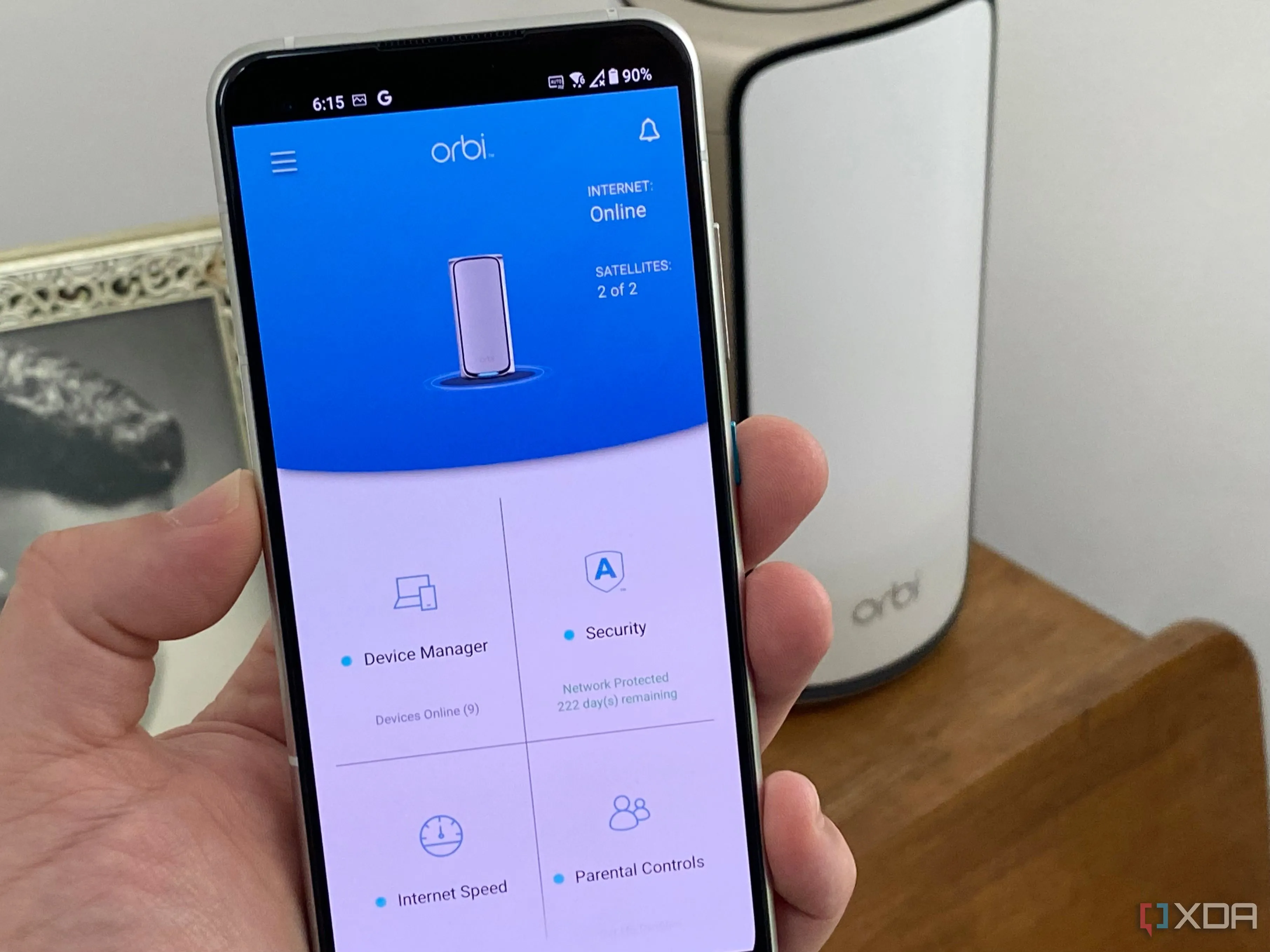 Ứng dụng Netgear Orbi trên điện thoại Zenfone 8