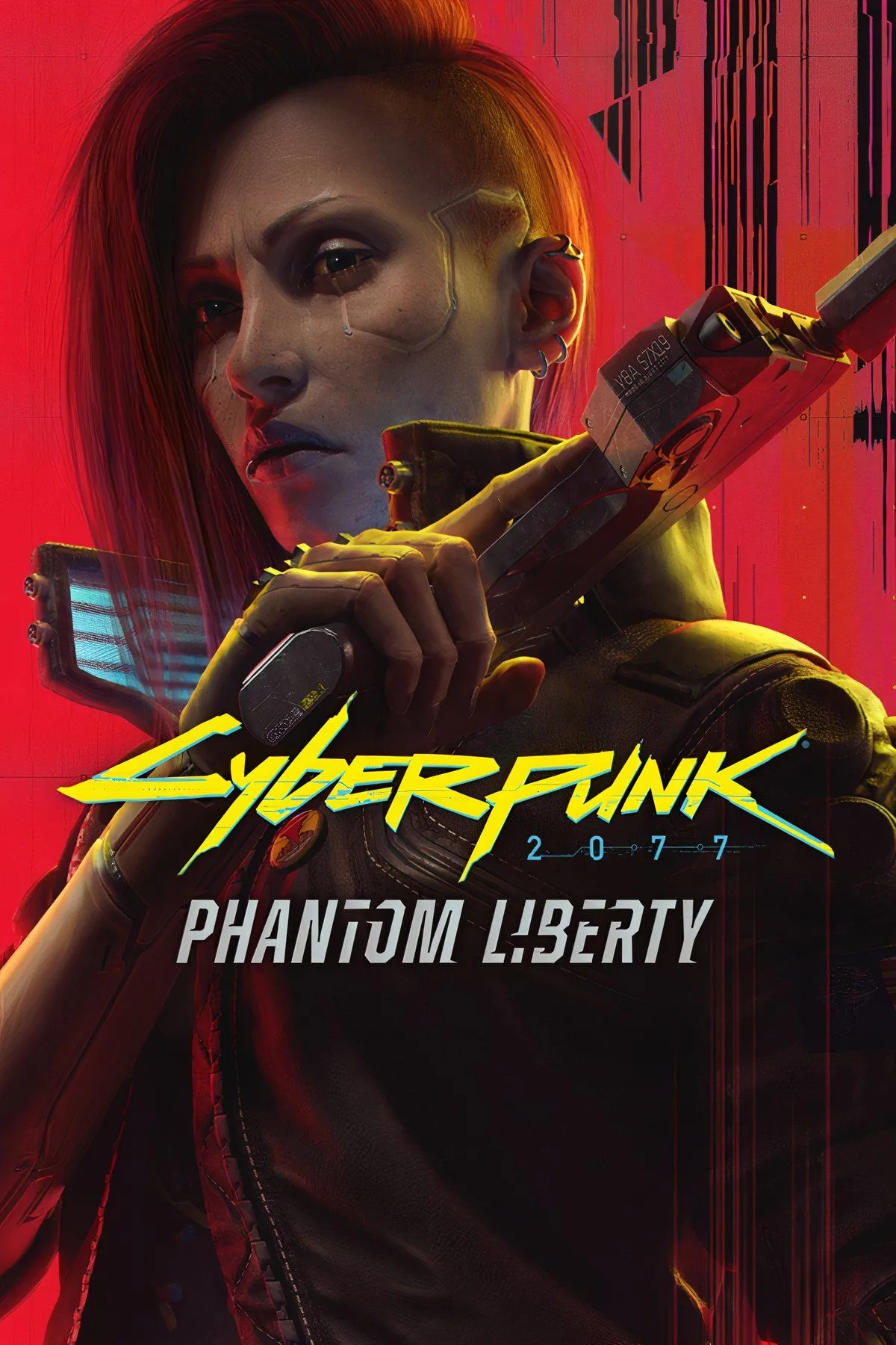 V đang đứng cạnh Solomon Reed (Idris Elba) và Songbird trong Cyberpunk 2077: Phantom Liberty, bối cảnh Night City