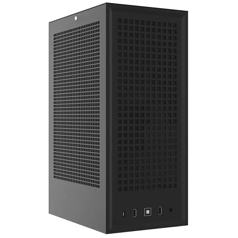 Vỏ case mini-ITX HYTE Revolt 3 màu đen, thiết kế nhỏ gọn dạng tháp, lý tưởng cho các bản build PC hiệu suất cao nhưng tiết kiệm không gian.