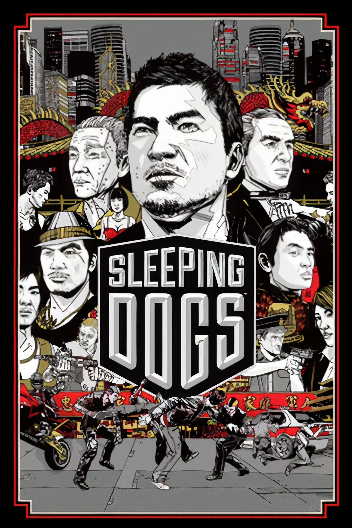 Wei Shen đang tham gia một trận đánh tay đôi khốc liệt trong game hành động thế giới mở Sleeping Dogs lấy bối cảnh Hong Kong